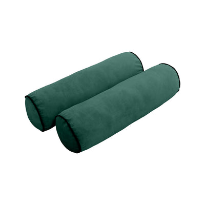 Model V3 - Velvet Indoor Daybed Mattress Bolster Pillow Backrest Cushion |COVERS ONLY|
