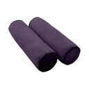 Model V3 - Velvet Indoor Daybed Bolster Pillow Backrest Cushion |COVERS ONLY|