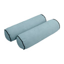 Model V6 - Velvet Indoor Daybed Bolster Pillow Cushion |COVERS ONLY|