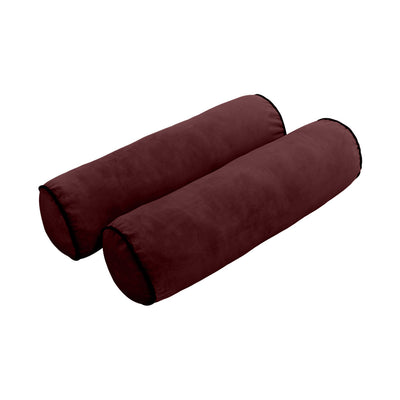 Model V2 - Velvet Indoor Daybed Mattress Bolster Backrest Cushions and Covers |Complete Set|