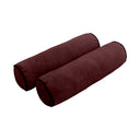 Model V3 - Velvet Indoor Daybed Bolster Pillow Backrest Cushion |COVERS ONLY|