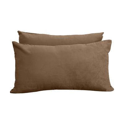 Model V2 - Velvet Indoor Daybed Mattress Bolster Pillow Backrest Cushion |COVERS ONLY|