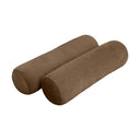 Model V3 - Velvet Indoor Daybed Bolster Pillow Backrest Cushion |COVERS ONLY|