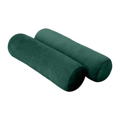 Model V3 - Velvet Indoor Daybed Mattress Bolster Pillow Backrest Cushion |COVERS ONLY|