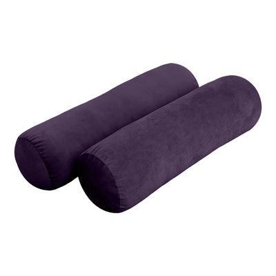 Model V3 - Velvet Indoor Daybed Bolster Pillow Backrest Cushion |COVERS ONLY|