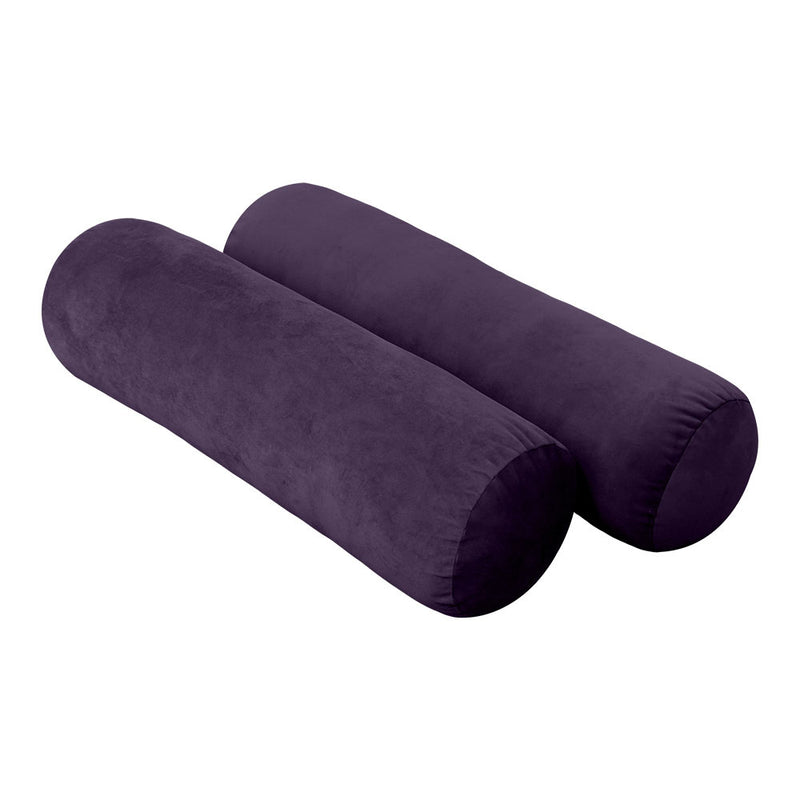 Model V3 - Velvet Indoor Daybed Mattress Bolster Pillow Backrest Cushion |COVERS ONLY|