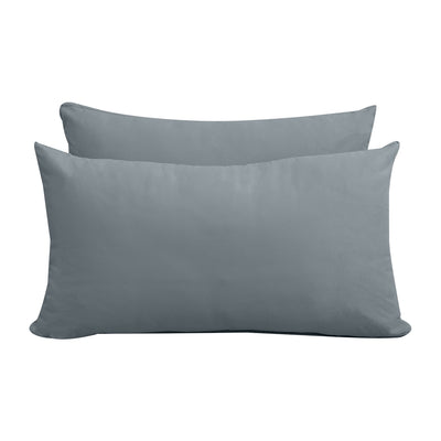 Model V2 - Velvet Indoor Daybed Bolster Pillow Backrest Cushion |COVERS ONLY|