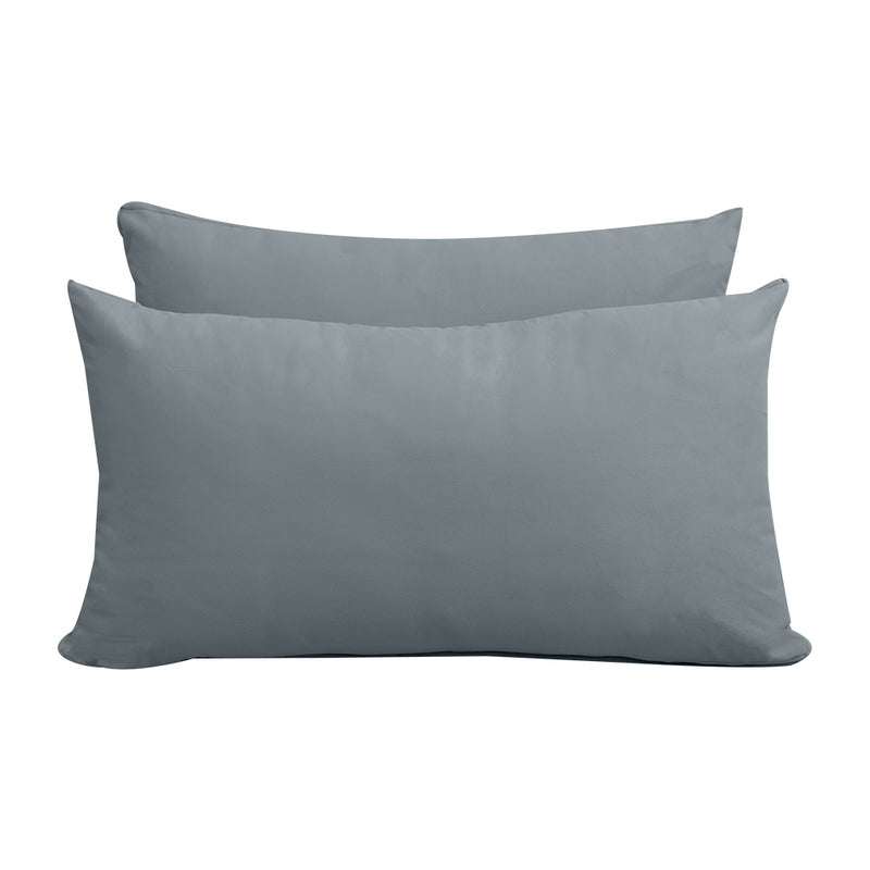 Model V2 - Velvet Indoor Daybed Bolster Pillow Backrest Cushion |COVERS ONLY|