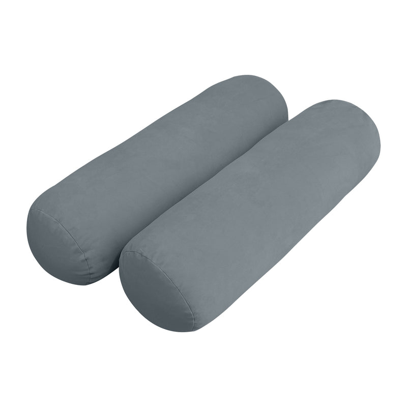 Model V3 - Velvet Indoor Daybed Mattress Bolster Pillow Backrest Cushion |COVERS ONLY|