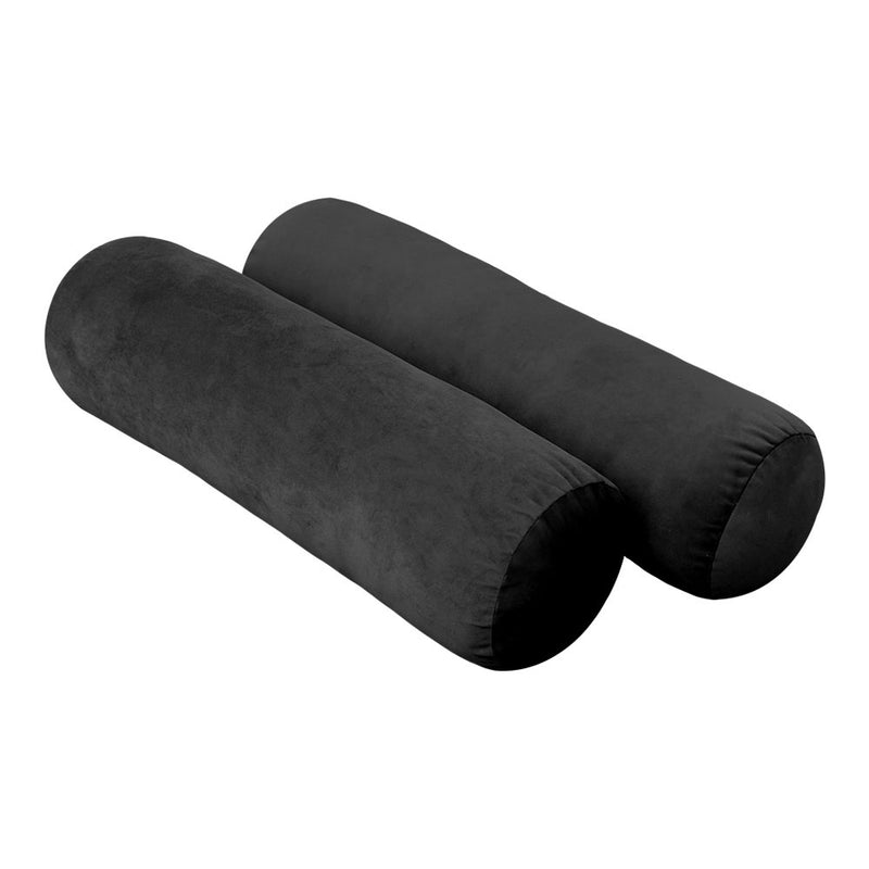 Model V3 - Velvet Indoor Daybed Mattress Bolster Pillow Backrest Cushion |COVERS ONLY|