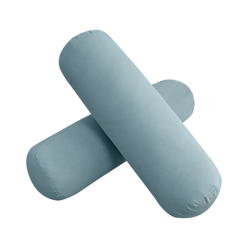 Model V6 - Velvet Indoor Daybed Mattress Bolster Pillow |COVERS ONLY|