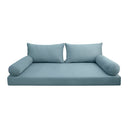 Model V2 - Velvet Indoor Daybed Mattress Bolster Pillow Backrest Cushion |COVERS ONLY|