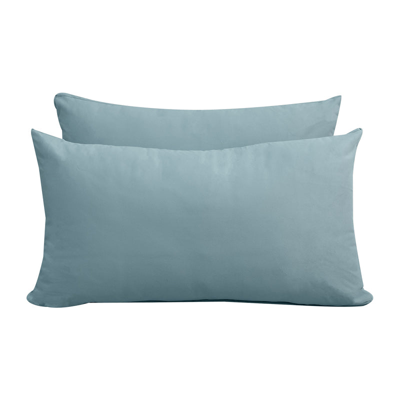 Model V2 - Velvet Indoor Daybed Bolster Pillow Backrest Cushion |COVERS ONLY|