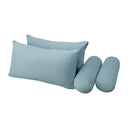 Model V2 - Velvet Indoor Daybed Mattress Bolster Pillow Backrest Cushion |COVERS ONLY|