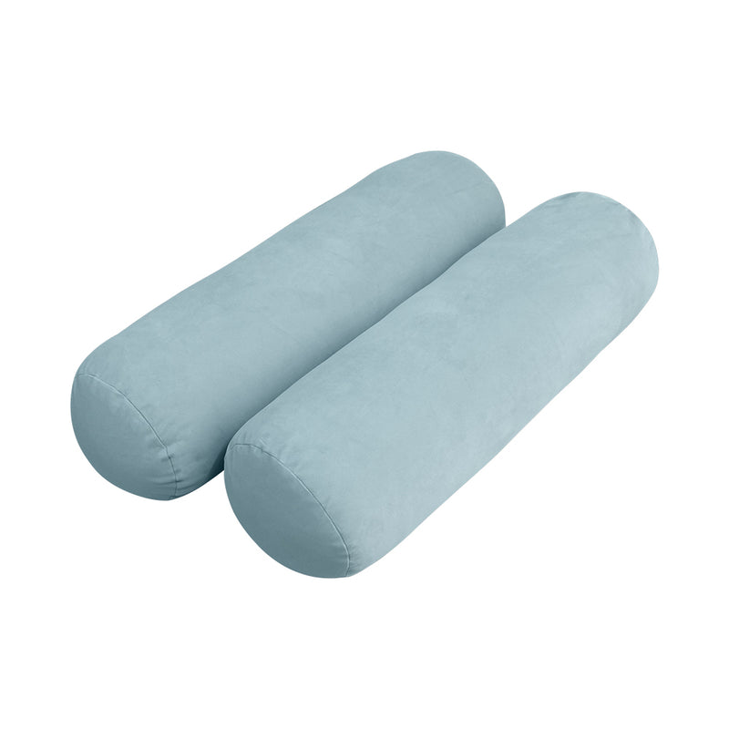 Model V3 - Velvet Indoor Daybed Mattress Bolster Pillow Backrest Cushion |COVERS ONLY|