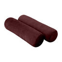 Model V3 - Velvet Indoor Daybed Mattress Bolster Pillow Backrest Cushion |COVERS ONLY|