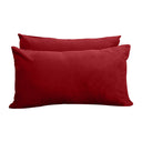 Model V2 - Velvet Indoor Daybed Mattress Bolster Pillow Backrest Cushion |COVERS ONLY|