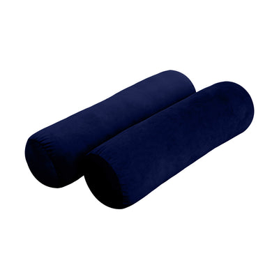 Model V3 - Velvet Indoor Daybed Bolster Pillow Backrest Cushion |COVERS ONLY|