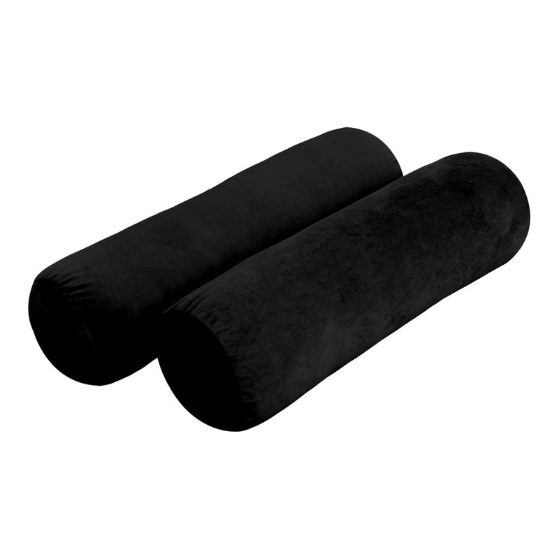 Model V2 - Velvet Indoor Daybed Mattress Bolster Backrest Cushions and Covers |Complete Set|