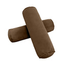 Model V6 - Velvet Indoor Daybed Bolster Pillow Cushion |COVERS ONLY|