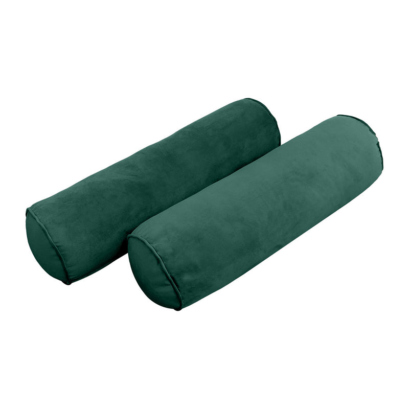 Model V3 - Velvet Indoor Daybed Mattress Bolster Backrest Cushions and Covers |Complete Set|