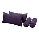 Model V2 - Velvet Indoor Daybed Mattress Bolster Pillow Backrest Cushion |COVERS ONLY|