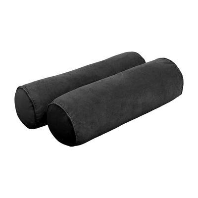 Model V2 - Velvet Indoor Daybed Mattress Bolster Backrest Cushions and Covers |Complete Set|