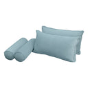 Model V2 - Velvet Indoor Daybed Mattress Bolster Pillow Backrest Cushion |COVERS ONLY|