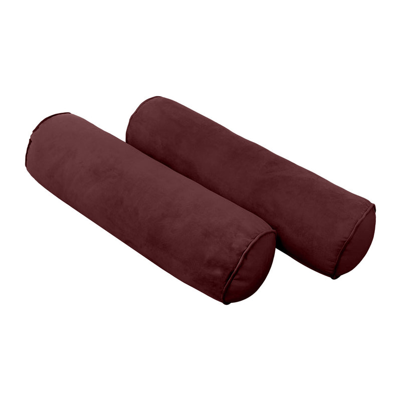 Model V3 - Velvet Indoor Daybed Mattress Bolster Backrest Cushions and Covers |Complete Set|