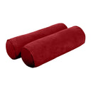 Model V6 - Velvet Indoor Daybed Bolster Pillow Cushion |COVERS ONLY|