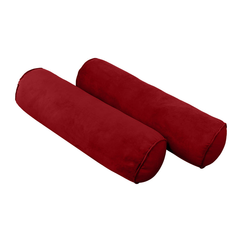Model V3 - Velvet Indoor Daybed Mattress Bolster Backrest Cushions and Covers |Complete Set|