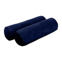 Model V3 - Velvet Indoor Daybed Bolster Pillow Backrest Cushion |COVERS ONLY|