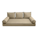 Model V3 - Velvet Indoor Daybed Mattress Bolster Pillow Backrest Cushion |COVERS ONLY|