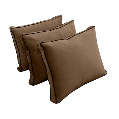 Model V3 - Velvet Indoor Daybed Mattress Bolster Backrest Cushions and Covers |Complete Set|