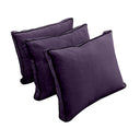 Model V3 - Velvet Indoor Daybed Bolster Pillow Backrest Cushion |COVERS ONLY|