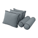 Model V3 - Velvet Indoor Daybed Mattress Bolster Pillow Backrest Cushion |COVERS ONLY|