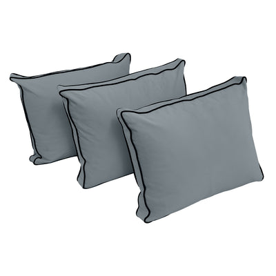 Model V3 - Velvet Indoor Daybed Bolster Pillow Backrest Cushion |COVERS ONLY|