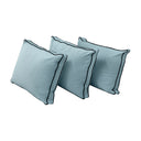 Model V3 - Velvet Indoor Daybed Bolster Pillow Backrest Cushion |COVERS ONLY|