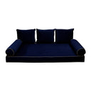 Model V3 - Velvet Indoor Daybed Mattress Bolster Pillow Backrest Cushion |COVERS ONLY|