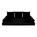 Model V3 - Velvet Indoor Daybed Mattress Bolster Pillow Backrest Cushion |COVERS ONLY|
