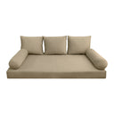 Model V3 - Velvet Indoor Daybed Mattress Bolster Pillow Backrest Cushion |COVERS ONLY|