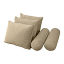 Model V3 - Velvet Indoor Daybed Bolster Pillow Backrest Cushion |COVERS ONLY|