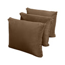 Model V3 - Velvet Indoor Daybed Bolster Pillow Backrest Cushion |COVERS ONLY|