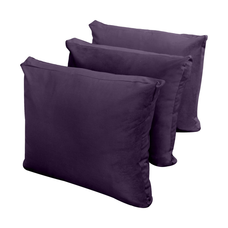 Model V3 - Velvet Indoor Daybed Mattress Bolster Backrest Cushions and Covers |Complete Set|