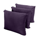 Model V3 - Velvet Indoor Daybed Bolster Pillow Backrest Cushion |COVERS ONLY|