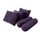 Model V3 - Velvet Indoor Daybed Mattress Bolster Pillow Backrest Cushion |COVERS ONLY|