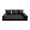 Model V3 - Velvet Indoor Daybed Mattress Bolster Pillow Backrest Cushion |COVERS ONLY|