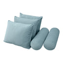 Model V3 - Velvet Indoor Daybed Mattress Bolster Pillow Backrest Cushion |COVERS ONLY|