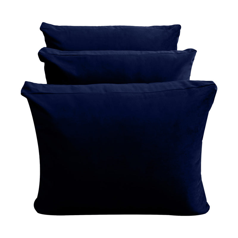 Model V3 - Velvet Indoor Daybed Mattress Bolster Pillow Backrest Cushion |COVERS ONLY|