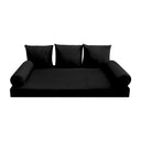 Model V3 - Velvet Indoor Daybed Mattress Bolster Pillow Backrest Cushion |COVERS ONLY|